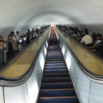 Pyongyang Metro Escalator