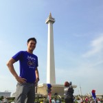 Sporting the "Jakarta" Tourist Shirt