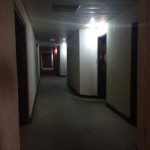 Scary dimly lit hallways