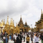 Shwedagon Pagoda Tourists