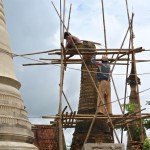 Restoring a stupa