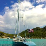 St Martin Americas Cup Stars and Stripes Yacht