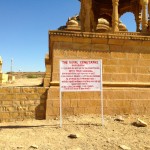 Bada Bagh Jaisalmer Sign