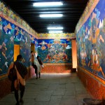 Paro Dzong Hallway Bhutan