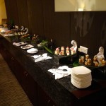 Buffet selection at the Business Class Lounge