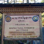 Bhutan Takin Reserve Sign