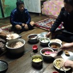 Dinner at Farmer House Bhutan