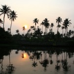 Kerala Sunset on River