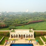 View of the Taj from the Presidential Suite at Oberoi Amarvilas