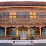 Punakha Dzong Monastery Entrance Bhutan