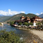 Punakha Dzong View with River