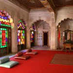 Mehrangarh Fort Room with Stained Glass