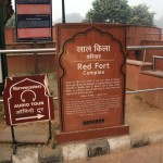 Red Fort Delhi Sign