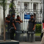 Plaza de Armas Lima Police