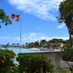 Blue Waters Antigua Flag