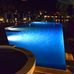 Blue Waters Pool at Night