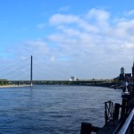 Dusseldorf Rhine Promenade View