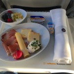 Flight to Dusseldorf Lufthansa meal