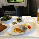 Lufthansa Flight to EWR Business Class Meal