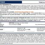 Mendoza to Santiago El Rapido Bus Ticket