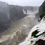 Iguacu Falls Down River