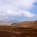Ngorongoro Crater Maasai Village in Distance