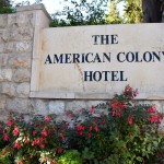 American Colony Hotel Outdoor Sign