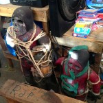 Iron Market Port-au-Prince Shrunken Head with Snake