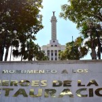 Santiago de los Caballeros Monumento a Los Héroes de la Restauración Sign