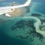 Ethiopian Air View of Zanzibar Reefs