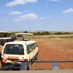 Maasai Mara Great Migration Trucks waiting