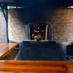 The pizza oven ready to go!