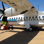 Gaborone Airport Air Botswana ATR-72 Boarding