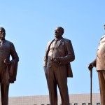 Three Dikgosi Monument Close up - Gaborone