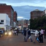 Harare Downtown Men Crossing