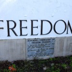 The Freedom Statue Plaque