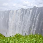 Victoria Falls Zambia - View with Plants