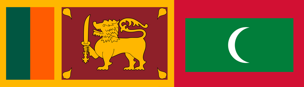 srilanka maldives flag